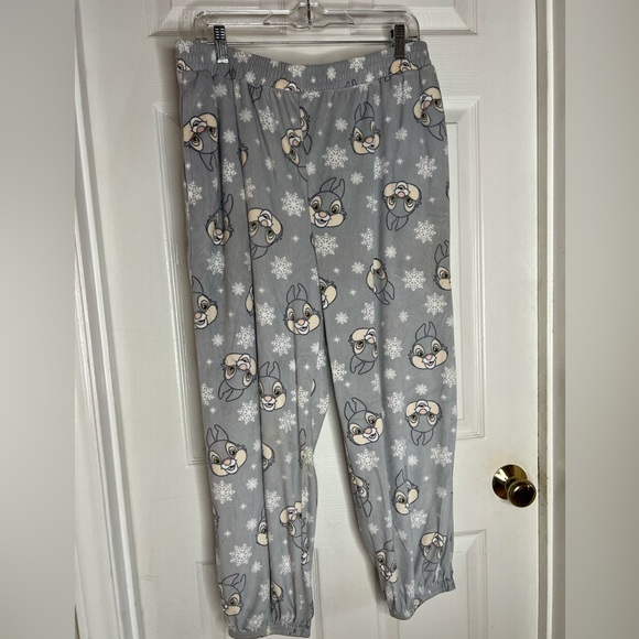 disney thumper pajamas Pajama Set Women’s Large  12/14 Joggers Pockets Tapered - Picture 5 of 10
